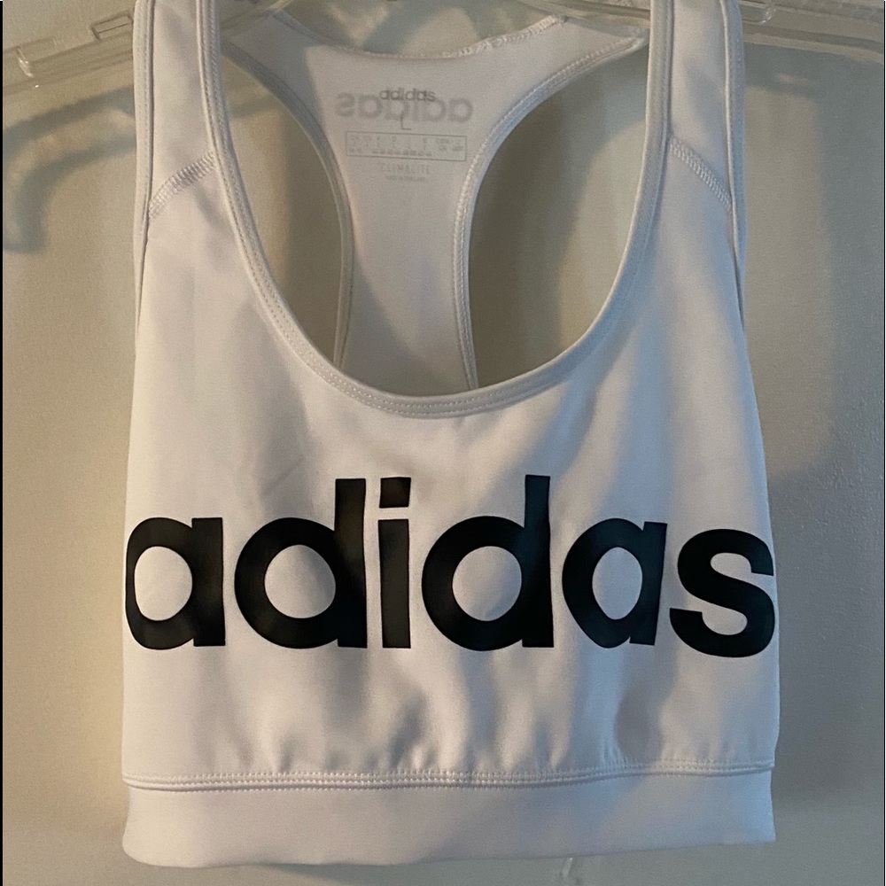 NWT Adidas graphic sports bra woman’s L top new
